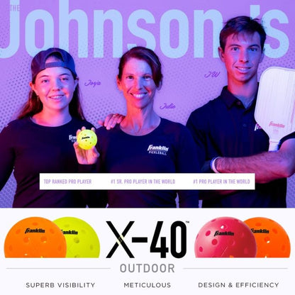 FRANKLIN X-40 Outdoor Pickleballs