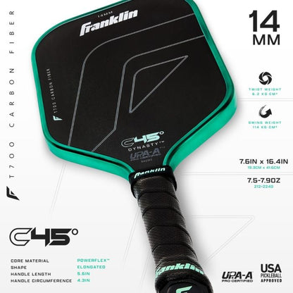 FRANKLIN C45° Carbon Fiber Paddle - Dynasty (14mm)