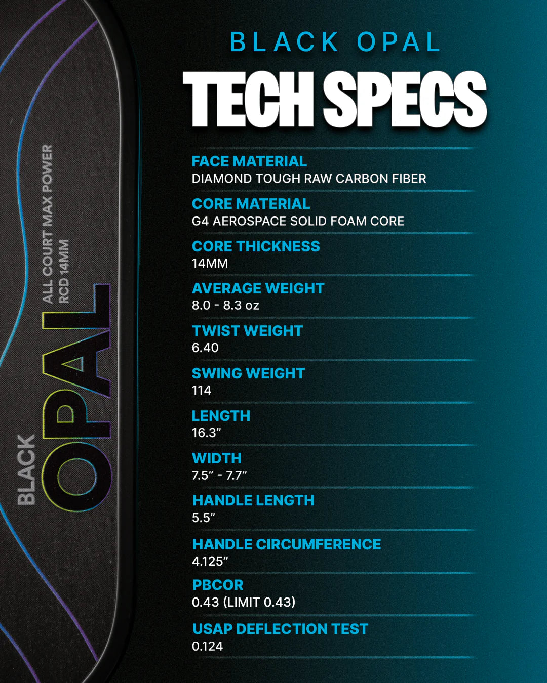 SIX ZERO - BLACK OPAL 14MM